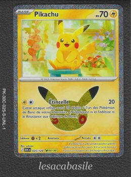 Pikachu 025/128 - 🟡 03/30 - ME5.5 - 30e Anniversaire (2026)