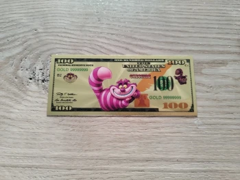 Billet Chat Cheshire Alice au pays des merveilles Collector disney in Wonderland