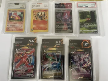 Lot de 7 cartes Pokémon gradées – Très bel état 🔥