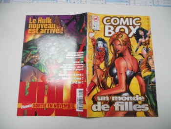 comic box N° 4 octobre  1998 + poster Version 2/2 avec Darkchylde en couverture. un monde de filles  TBE