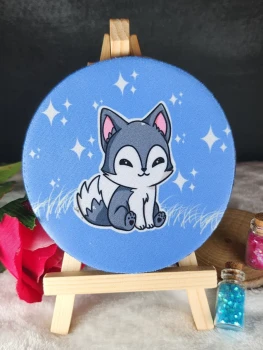 Dessous de verre « loup »
