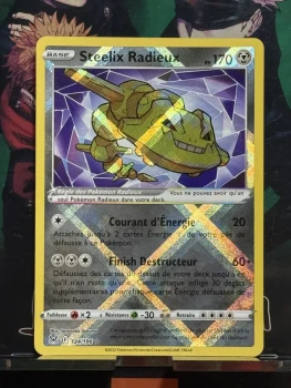 Carte Pokémon Steelix Radieux 124/196  Ecarlate & Violet Origine Perdue FR