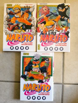 Mangas "Naruto" - Tome 1, 2 et 3