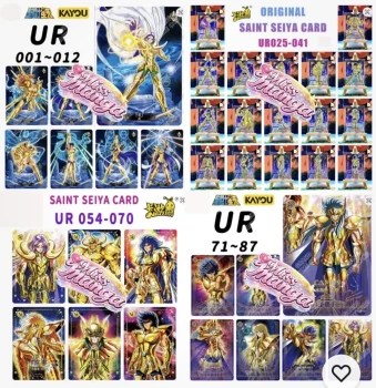 Cartes Saint Seiya Kayou UR 4 Lot Complet set Rare Anime NM Collection Miss