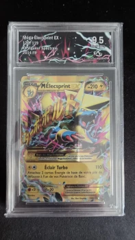 Carte Gradée Pokémon Collect Aura Méga Élecsprint EX 120/119 9.5 + misscut n°562385975