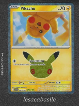 Pikachu 026/128 - 🟡 04/30 - ME5.5 - 30e Anniversaire (2026)