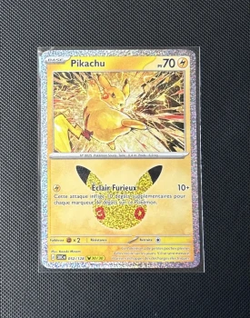 Carte Pokémon - Pikachu 52/128 - Holo - 30ème Anniversaire