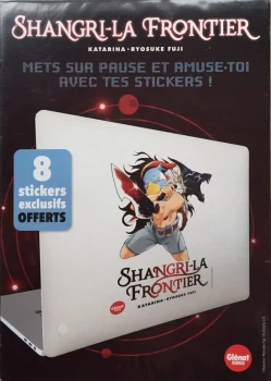 Goodies Manga Shonen Shangri-La Frontier Set 8 Stickers Collection Glénat