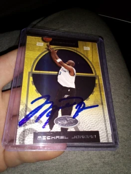 Carte autographiée de Michael Jordan à vendre (Washington Wizards) avec certificat d'authenticité