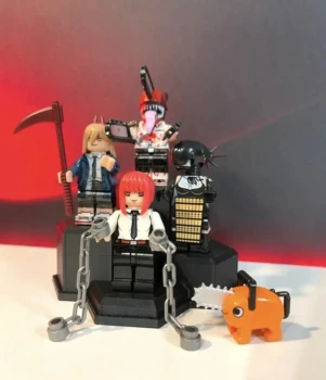 Set lego manga chainsaw man collector display
