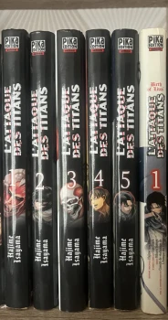 L’attaque des titans tome 1 à 5 + tome 1 de birth of livaï