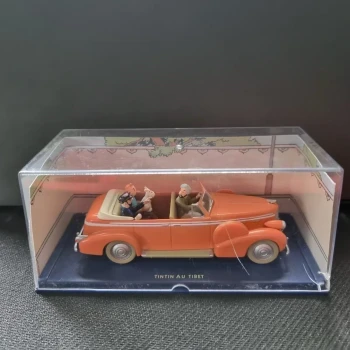 Le taxi de New Delhi Tintin au Tibet Hergé - Moulinsart 2001 avec sa boite d'origine
