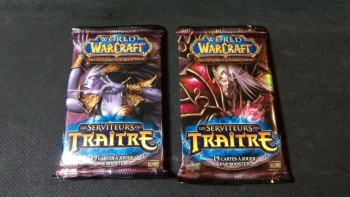 2x Boosters WoW TCG : 'Les Serviteurs du Traitre', édition UDC 2008