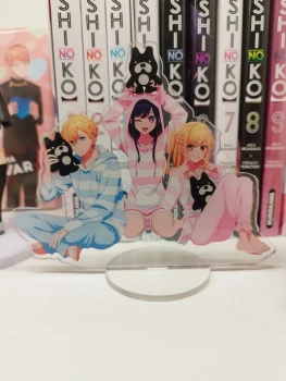 Acrylique Oshi no Ko – Ruby, Ai & Aqua en pyjama – Figurine anime décor