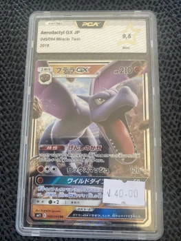 Carte Pokémon j’ai pca 9,5 ptera gx 045/094