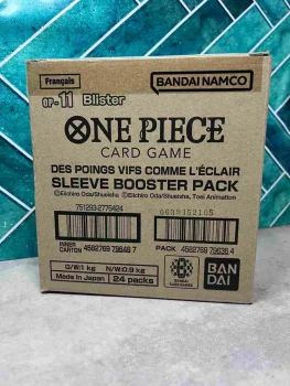 Carte : One Piece - Carton de 24 Boosters sous blisters - OP11 Des poings vifs comme l'éclair / FR