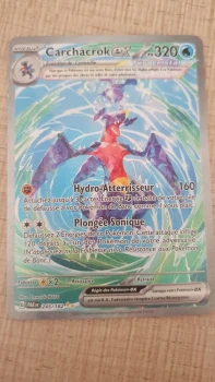 Carte Pokémon Carchacrok EX Téracristal