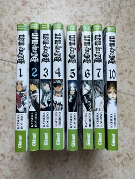 Vends lot de manga "D.Gray Man" tome 1 à 7 et le tome 10