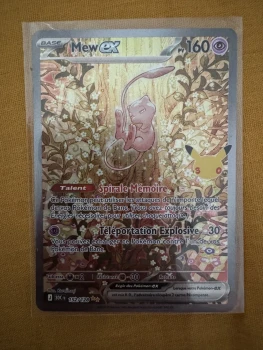 🌸 Mew ex 152/128 – Pokémon 30e Anniversaire – Illustration Rare