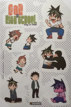 Goodies Manga Shonen God of High School Planche Stickers Collection Kbooks
