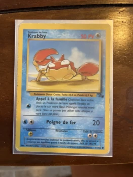 carte Pokémon krabby 1995 ultra rare