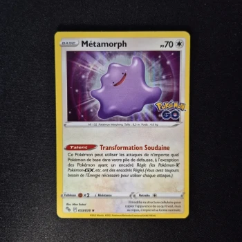 Carte Pokemon : Métamorph - Pokemon Go