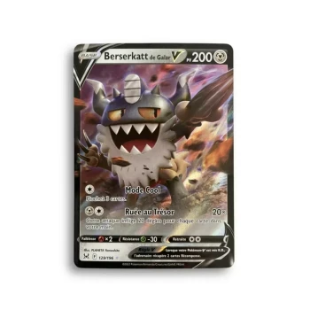 Carte Pokémon – Berserkatt de Galar V– 129/196– Origine Perdue