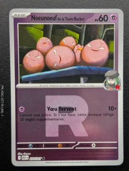 Carte pokemon Noeunoeuf de la Team Rocket 077/217 reverse Rocket - ME2.5 - Héros Transcendants (2026)