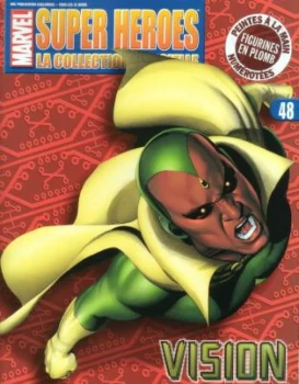 Marvel Super Heroes N° 48 : Vision FASCICULE  avec poster : La Collection Officielle (Revue Vendue Seule, Sans Figurine !!)  TBE