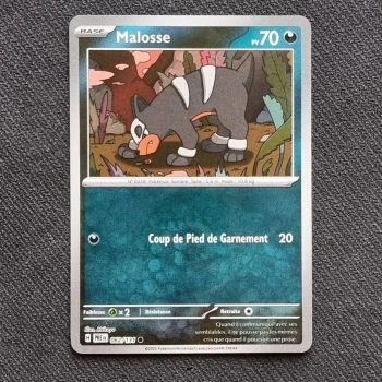 Carte pokemon Malosse 062/131 POKEBALL - EV8.5  Evolutions prismatiques (2005)