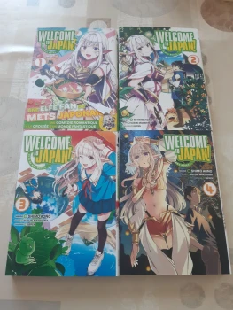 Lot 4 mangas - welcome to japan elfe de mes rêves - tomes 1 à 4