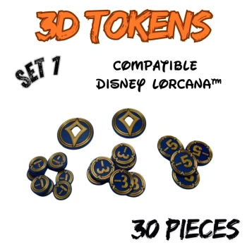 Jetons 3D Compatible Disney Lorcana™ (Set 1)