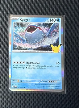 Carte Pokémon - Kyogre 19/128 - Holo - 30ème Anniversaire