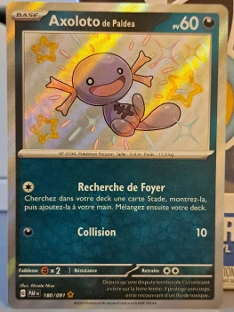 Carte Pokémon Axoloto de Paldea Shiny 180/091