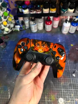 Manette PS5 Démon slayer Tanjiro