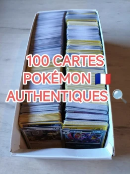 Lot de 100 cartes Pokémon VF en très bon état