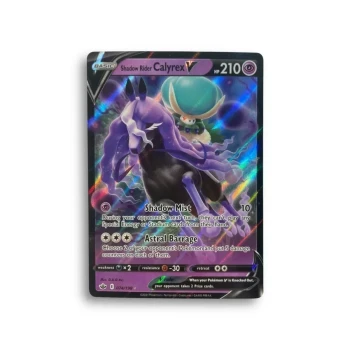Carte Pokémon –shadow  rider Calyrex V–074/198–chilling reign