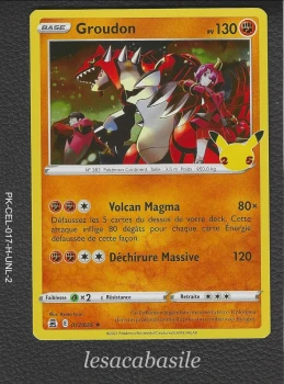 Groudon 017/025 Rare Holo - Célébrations (2021)