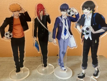 Blue lock 4 stands en acrylique Isagi Bachira Kunigami Chigiri