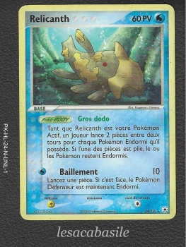 Relicanth 24/101 rare - FR - Ex Légendes Oubliées (2005)
