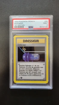 Pokémon PSA 9 Dresseur Defender 80/102 Édition 1 NM MT 🤩 Set de Base PCA CCC