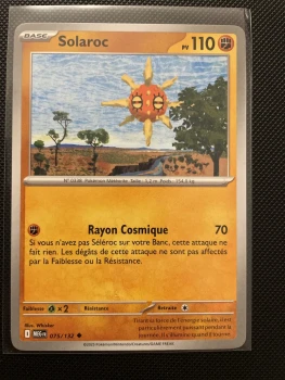 Carte Pokémon - SOLAROC 075/132 - Méga évolution