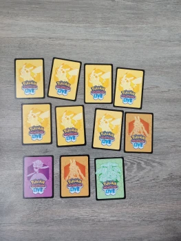 11 Cartes Pokemon JCC Live Non Utilisé 🇫🇷