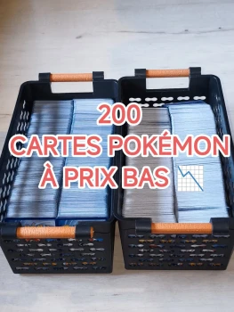 Lot de 200 cartes Pokémon VF en très bon état
