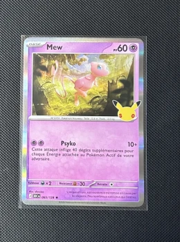 Carte Pokémon - Mew 65/128 - Holo - 30ème Anniversaire