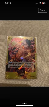 Carte one piece Portgas D Ace secret rare OP07-119