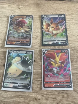 Lot de 4 carte Pokémon