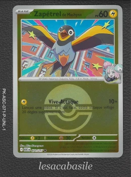 Zapétrel de Mashynn 71/217 reverse Pokeball - ME2.5 - Héros Transcendants (2026)