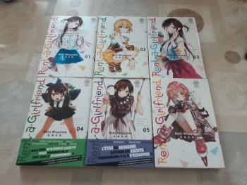 Lot 6 mangas - rent a girlfriend - tomes 1 à 6 - noeve graphx