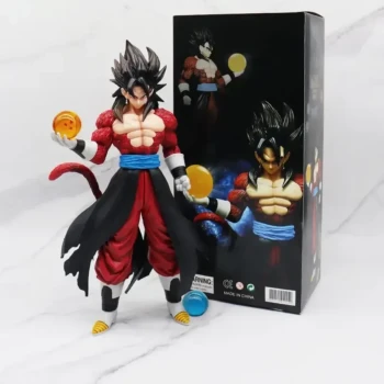 figurine Dragon Ball GT Goku 30 cm Super saiyan 4 neuf sous emballage et avec sa boîte